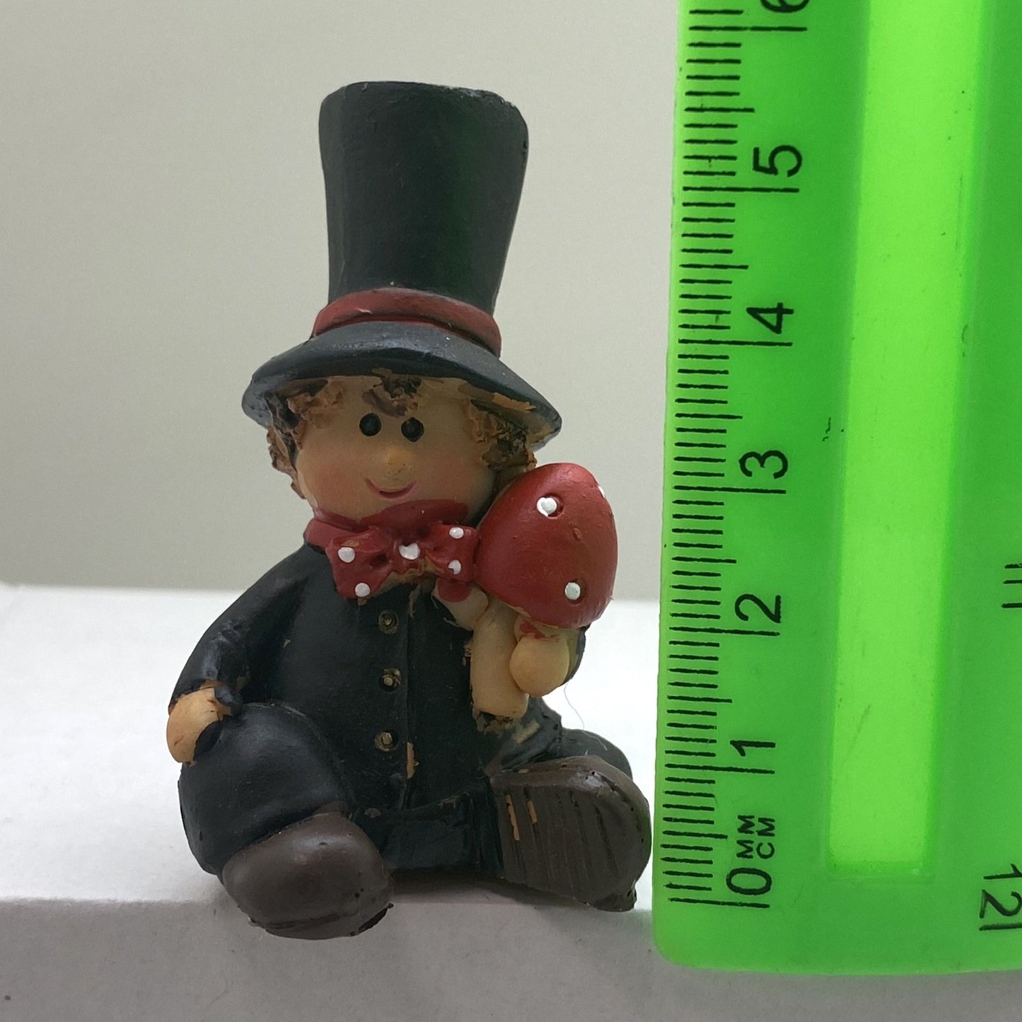 Innenmodell "Schornsteinfeger mit Pilz" - 30 x 47 mm - Schneekugelhaus