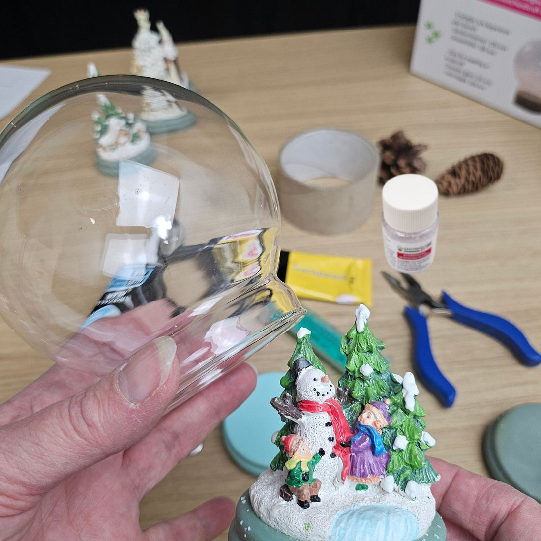 DIY-Sortiment ist wieder vollständig - Schneekugelhaus