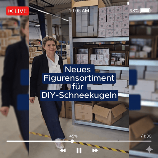 Neues Figurensortiment für Ihre DIY-Schneekugeln: Jede Woche neue Entdeckungen - Schneekugelhaus