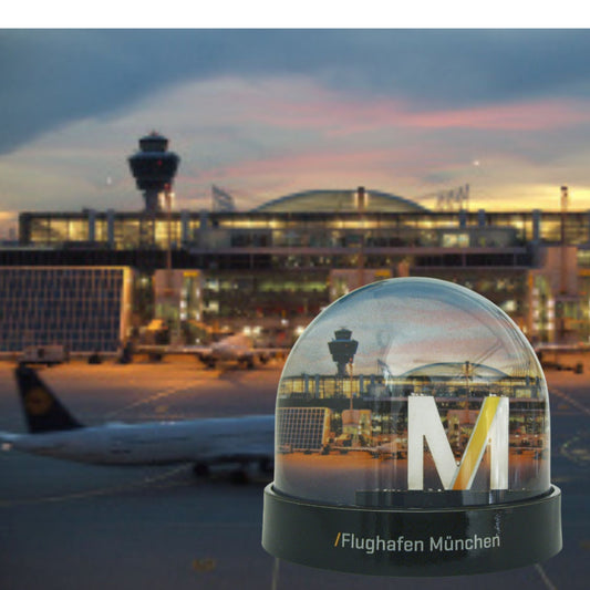 Schneekugel für Flughafen München - Schneekugelhaus