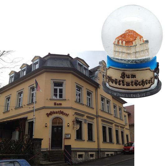 Schneekugel für Hotel und Gaststätte Postkutscherl - Schneekugelhaus