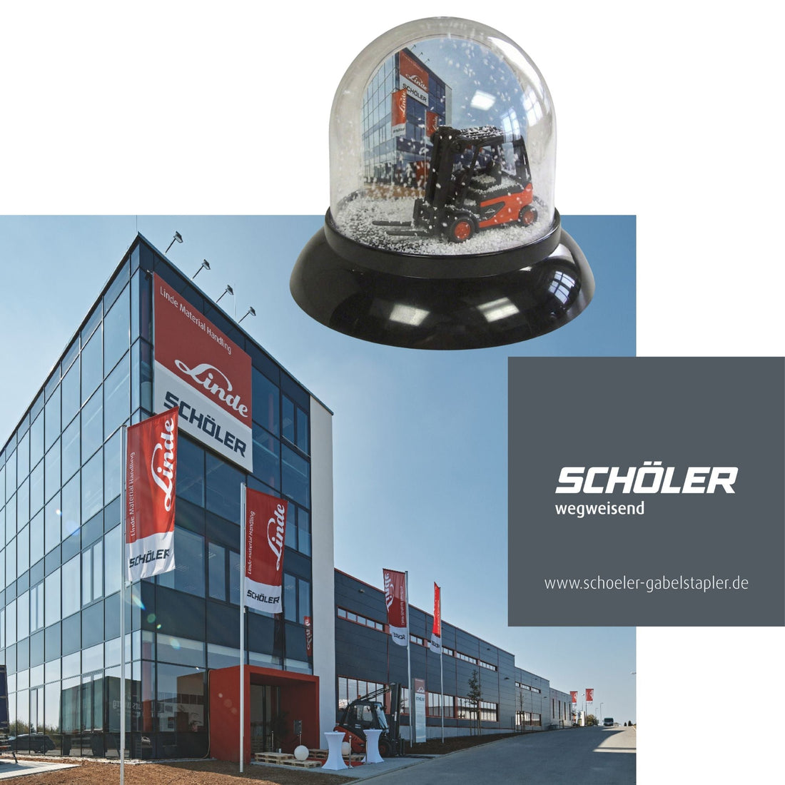 Schneekugel für Schöler Fördertechnik - Schneekugelhaus