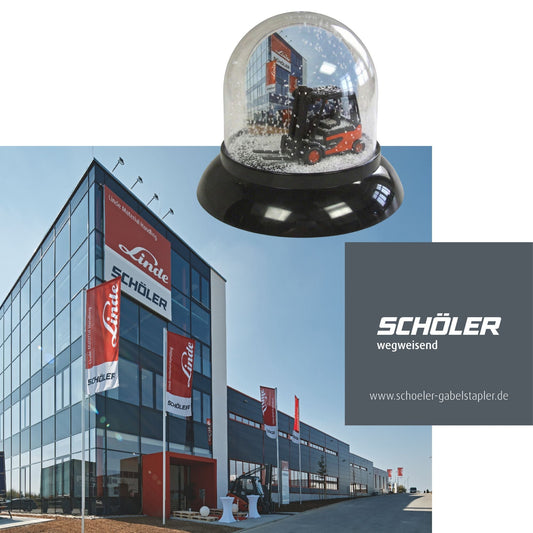 Schneekugel für Schöler Fördertechnik - Schneekugelhaus