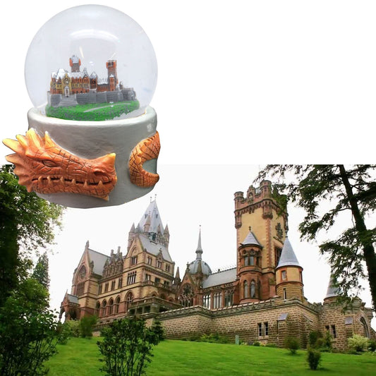 Souvenir Schneekugel für Schloss Drachenburg - Schneekugelhaus