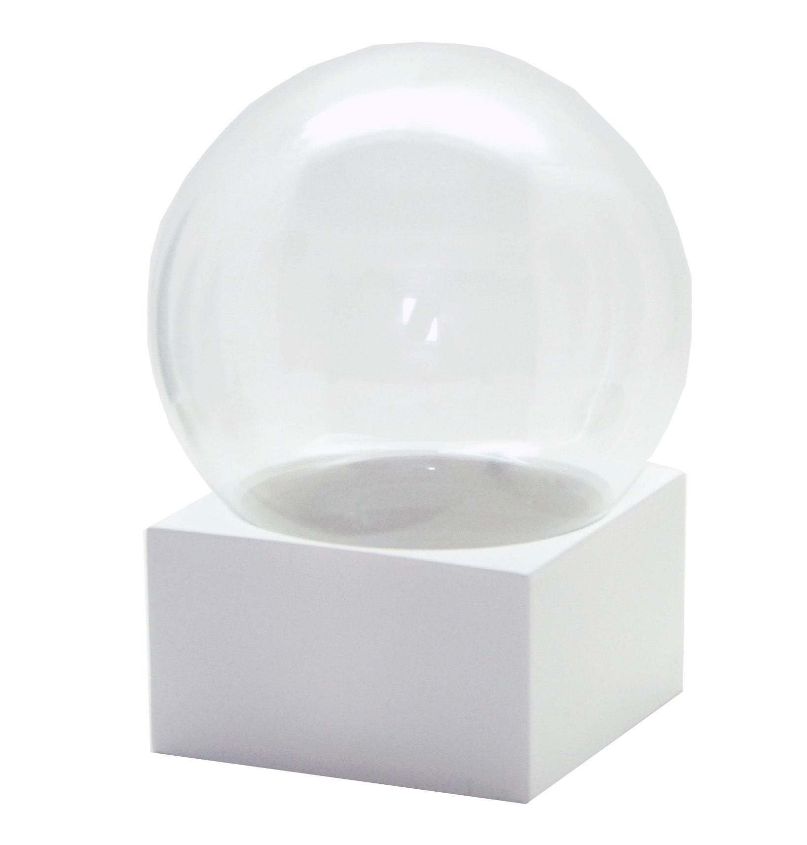 100mm Bastelset Polyresin Sockel in verschiedenen Varianten - DIY - Schneekugel - Schneekugelhaus