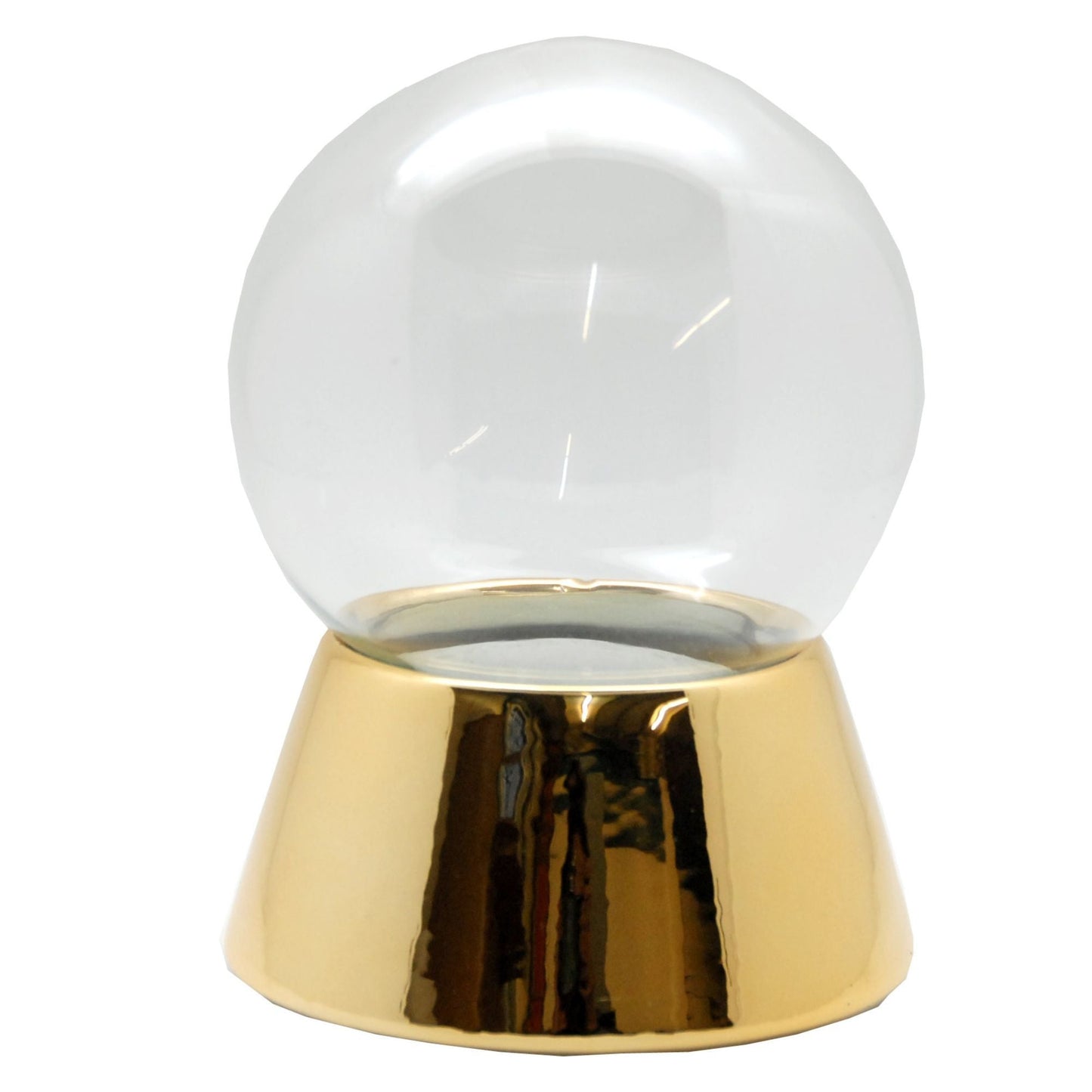 120mm DIY - Schneekugel Bastelset gold - Schneekugelhaus