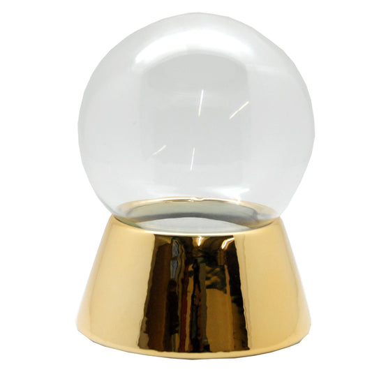 120mm DIY - Schneekugel Bastelset gold - Schneekugelhaus