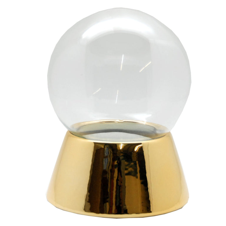 120mm DIY - Schneekugel Bastelset gold - Schneekugelhaus