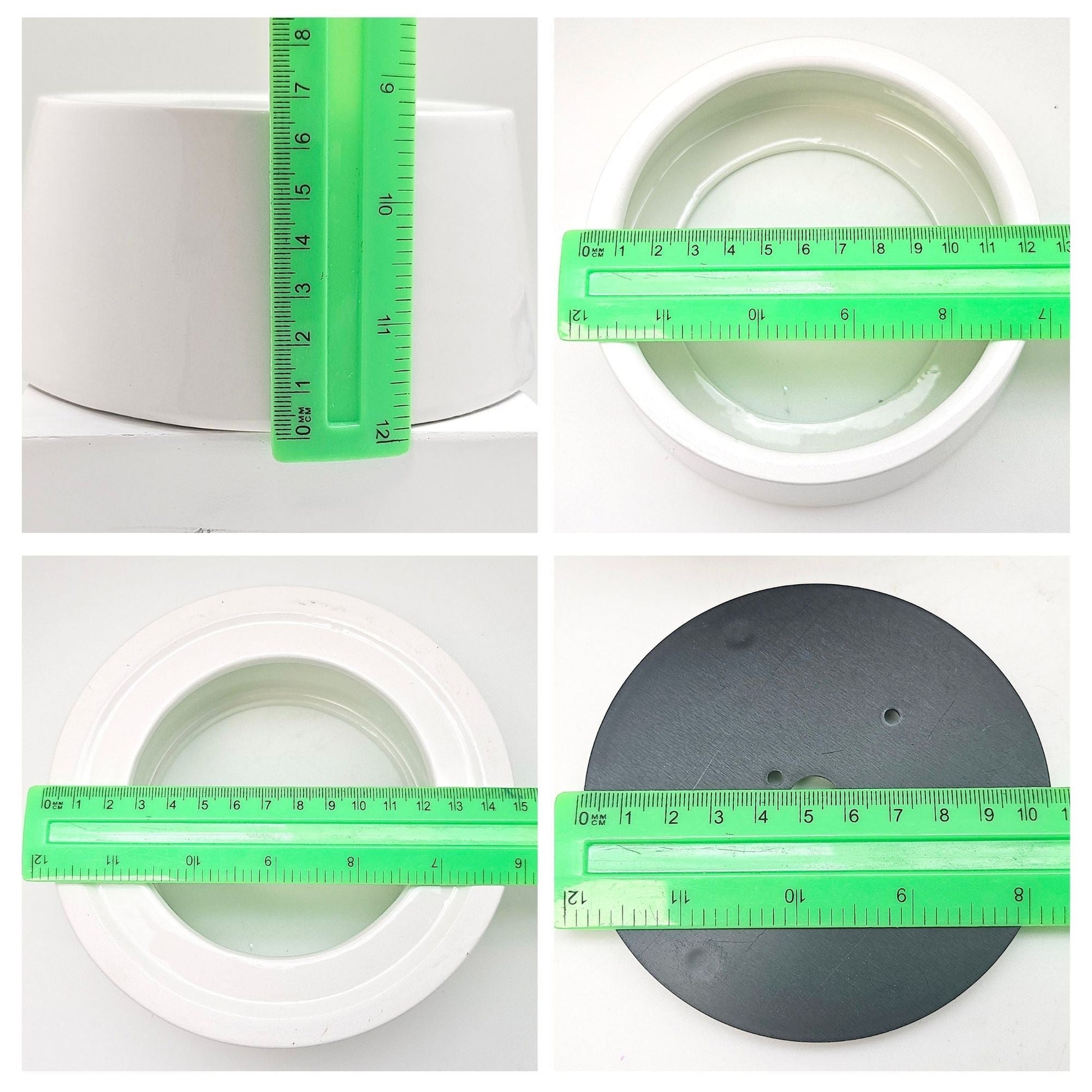 150mm - Porzellan Sockel weiß DIY - Schneekugel - Schneekugelhaus