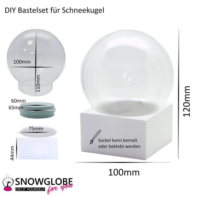 „Glasklar-Meisterstück“: Das ultimative Profi-Starterset für individuelle Schneekugeln