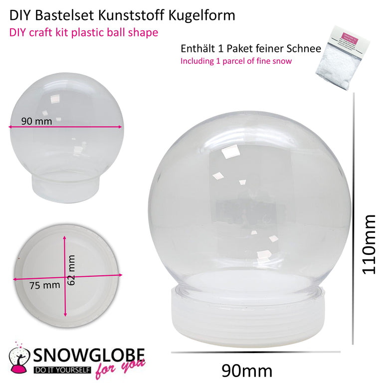 „Glasklar-Meisterstück“: Das ultimative Profi-Starterset für individuelle Schneekugeln
