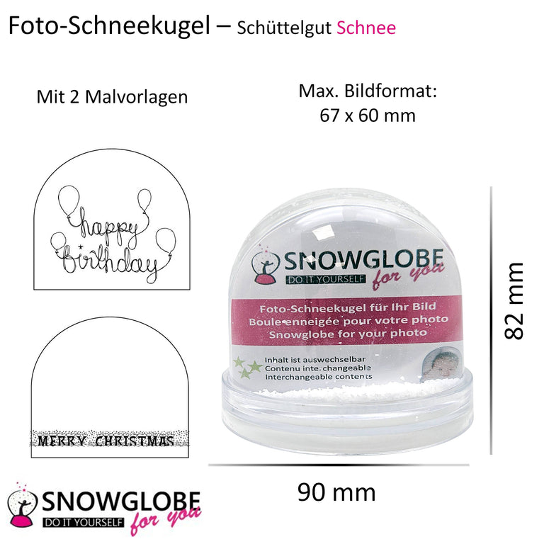 „Glasklar-Meisterstück“: Das ultimative Profi-Starterset für individuelle Schneekugeln