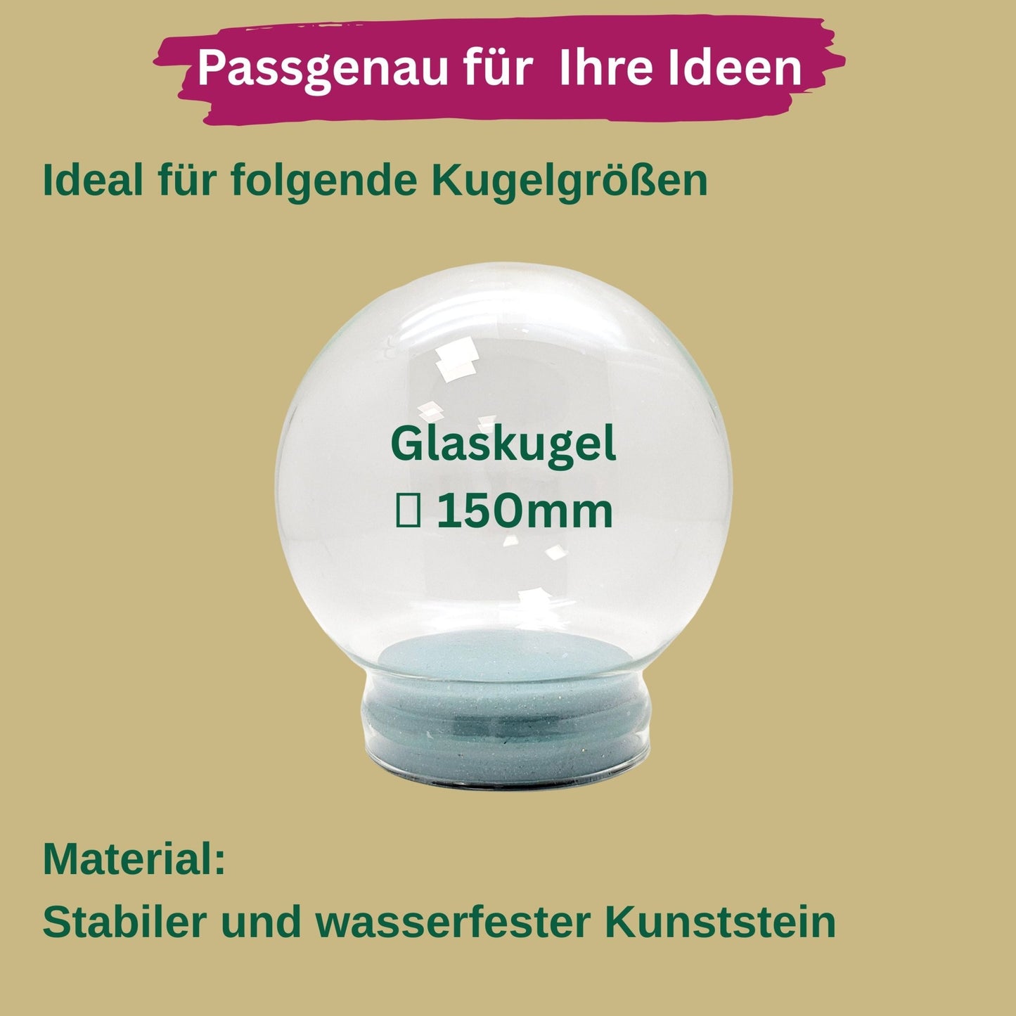 Innenmodell Baby-Dinosaurier im Ei - Brachiosaurus - 60 x 100 mm - Schneekugelhaus