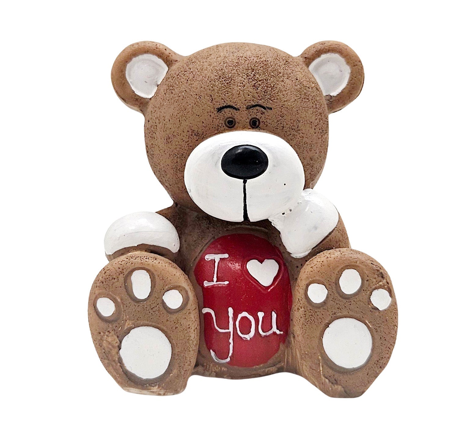Innenmodell „Bär mit Herz - I love you“ rot - 60 x 70 mm - Schneekugelhaus