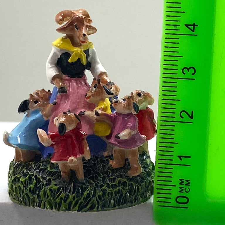Innenmodell „der Wolf und die sieben Geislein“ - 38 x 46 mm - Schneekugelhaus