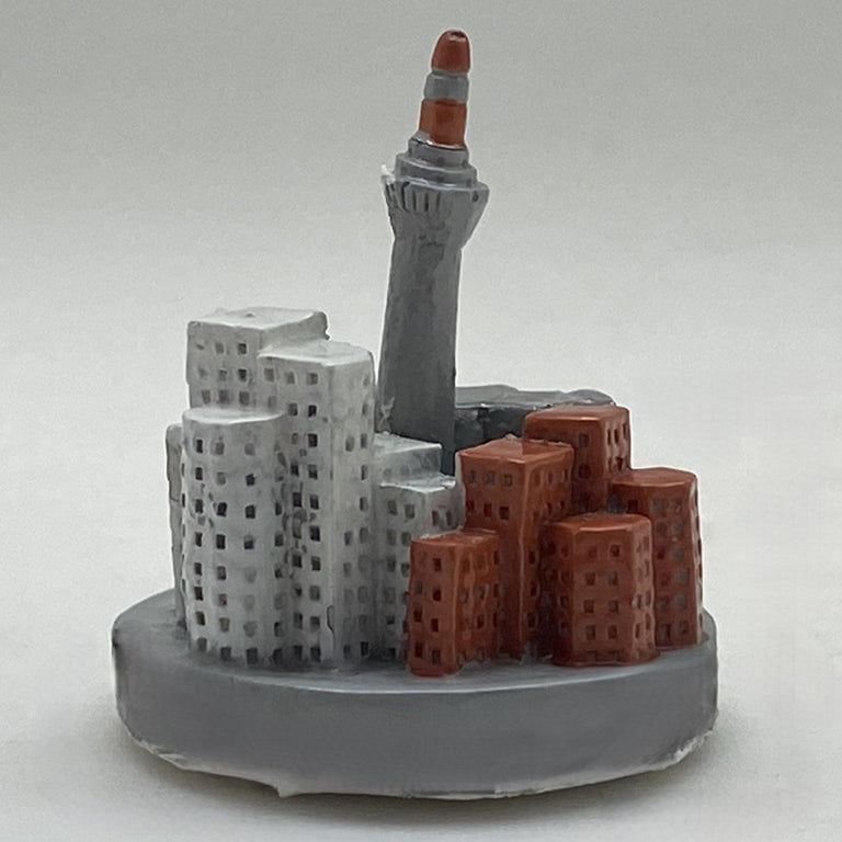 Innenmodell „Düsseldorf mit Funkturm“ - 31 x 37 mm - Schneekugelhaus