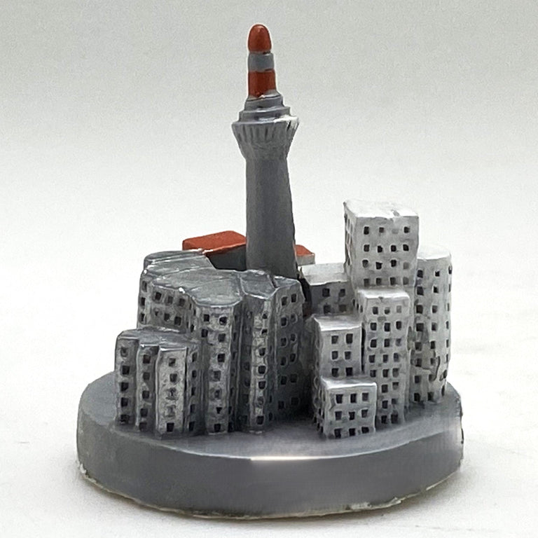 Innenmodell „Düsseldorf mit Funkturm“ - 31 x 37 mm - Schneekugelhaus