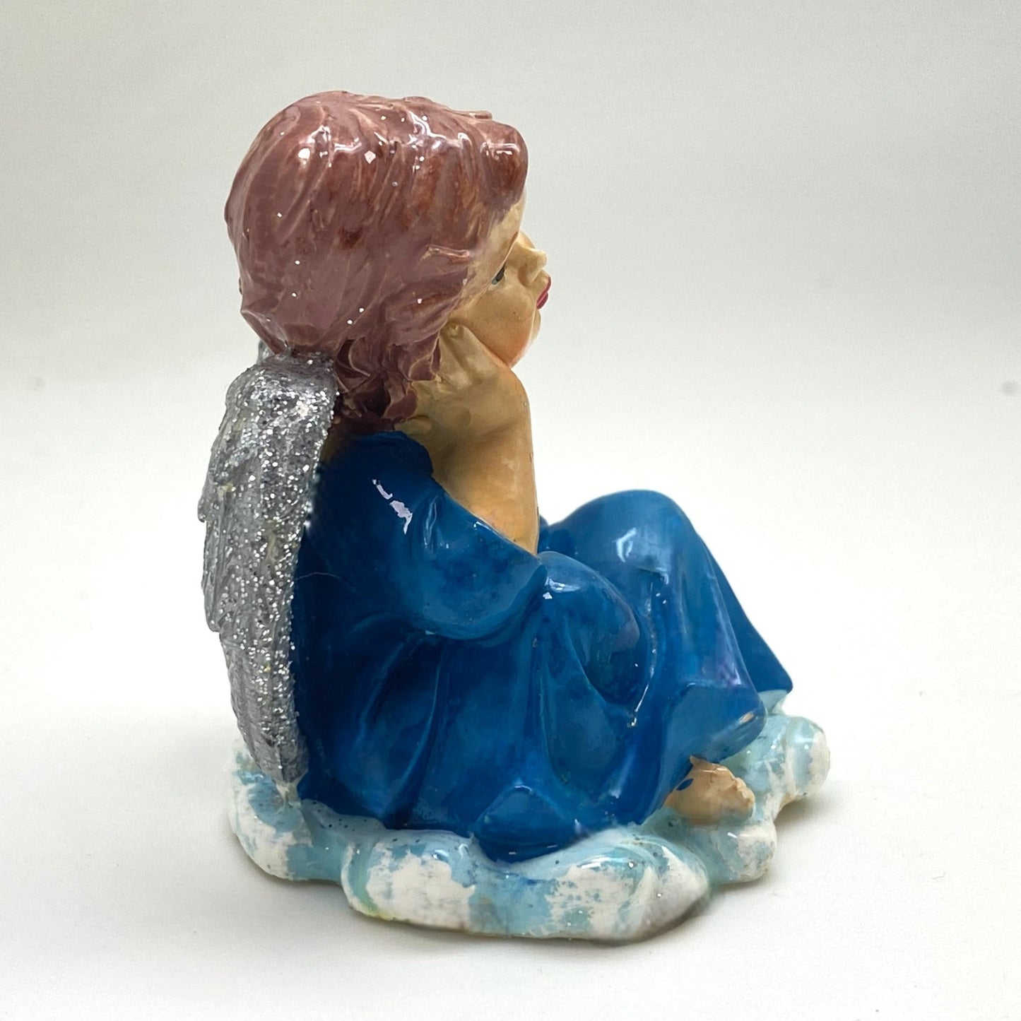 Innenmodell "Engel in blau" - 60 x 70 mm - Schneekugelhaus