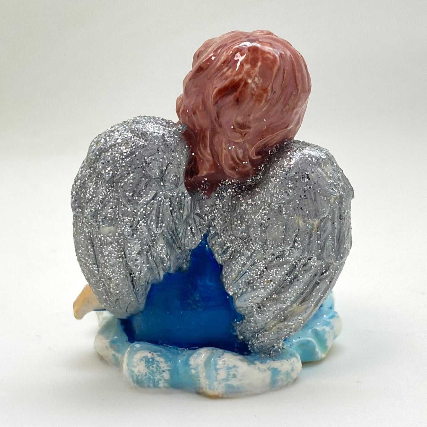 Innenmodell "Engel in blau" - 60 x 70 mm - Schneekugelhaus