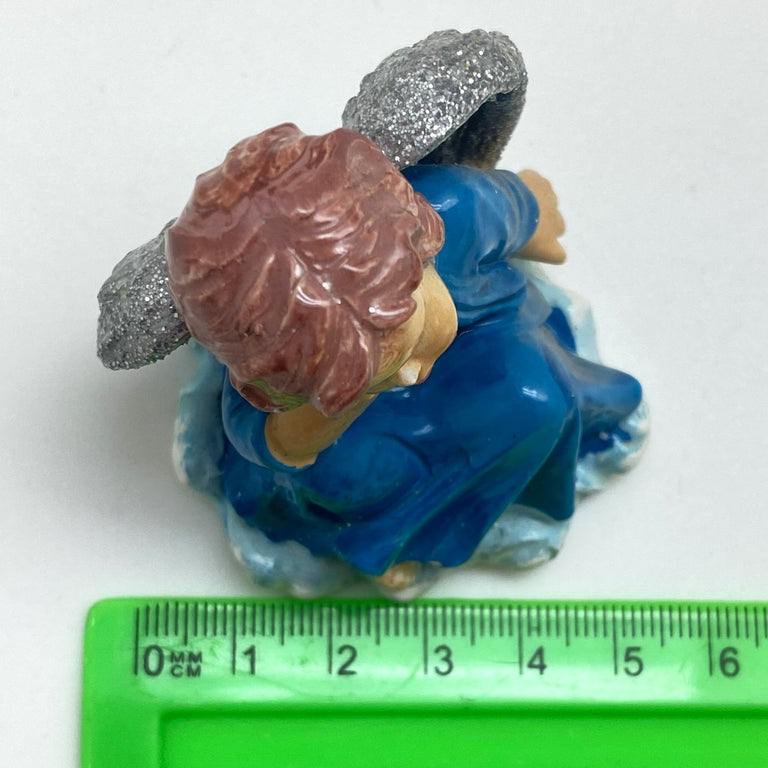 Innenmodell "Engel in blau" - 60 x 70 mm - Schneekugelhaus
