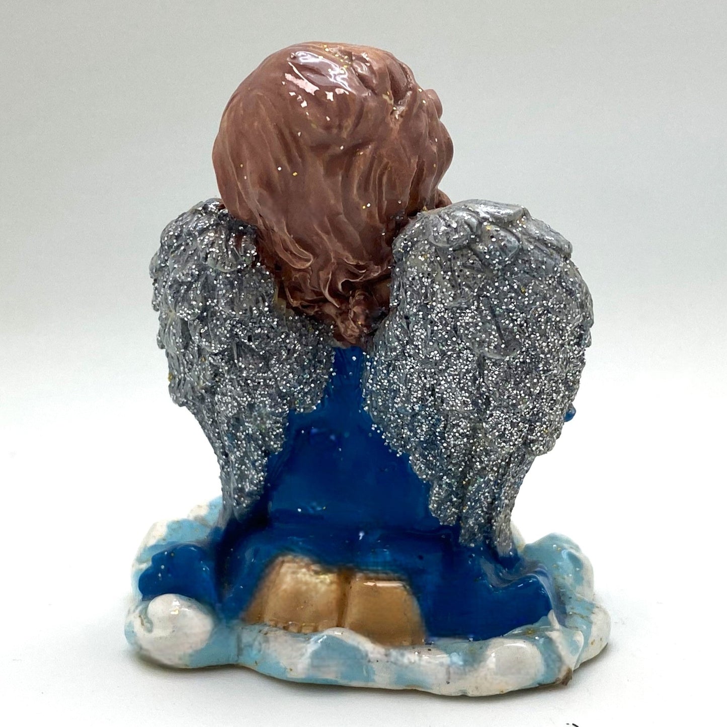 Innenmodell "Engel in blau mit Harfe" - 60 x 70 mm - Schneekugelhaus