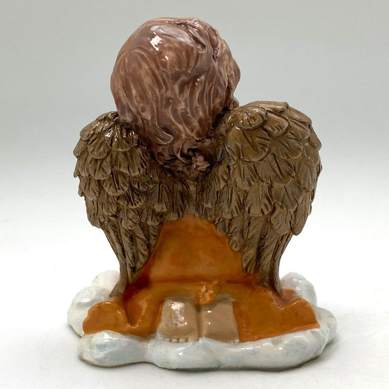Innenmodell "Engel in Terrakotta mit Harfe" - 60 x 60 mm - Schneekugelhaus
