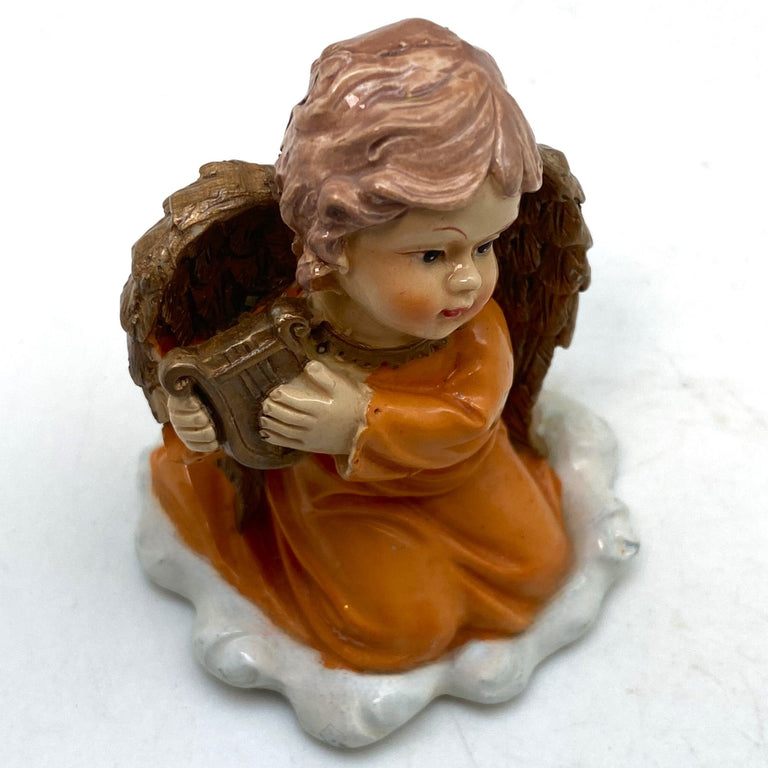 Innenmodell "Engel in Terrakotta mit Harfe" - 60 x 60 mm - Schneekugelhaus