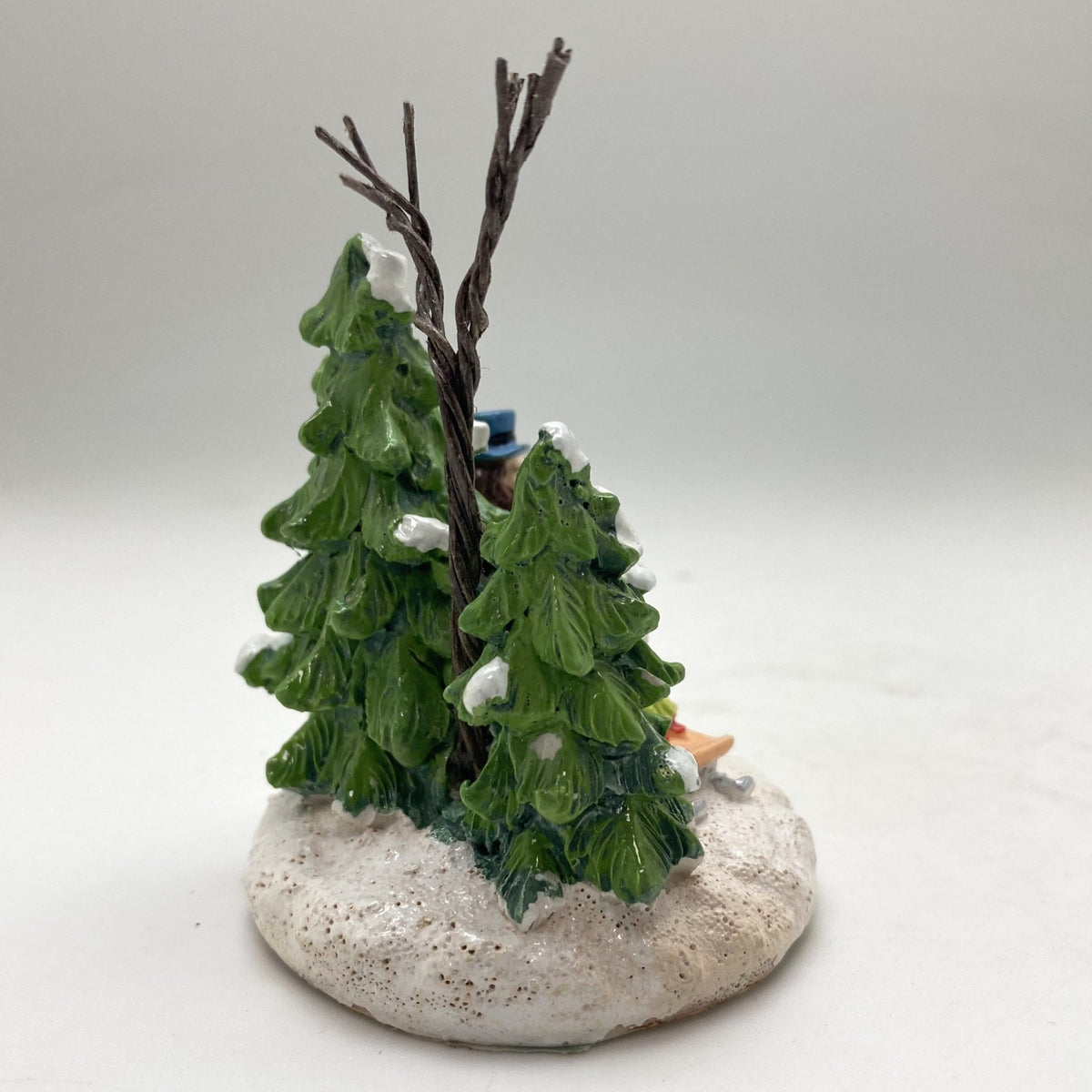 Innenmodell "Familie mit Schlitten im Winterwald" - 55 x 77 mm - Schneekugelhaus