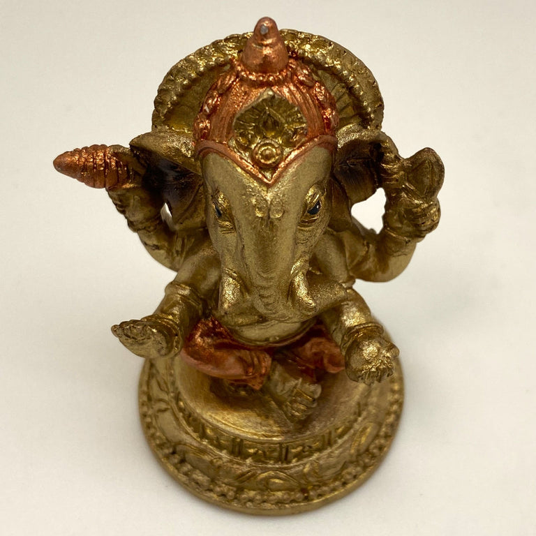 Innenmodell "Ganesha auf rundem Lotus - Sockel" - 35 x 70 mm - Schneekugelhaus