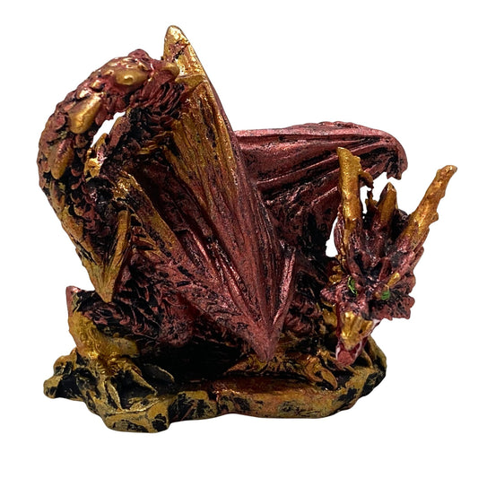 Innenmodell gold pink Drache "kriechend" - 50 x 55 mm - Schneekugelhaus