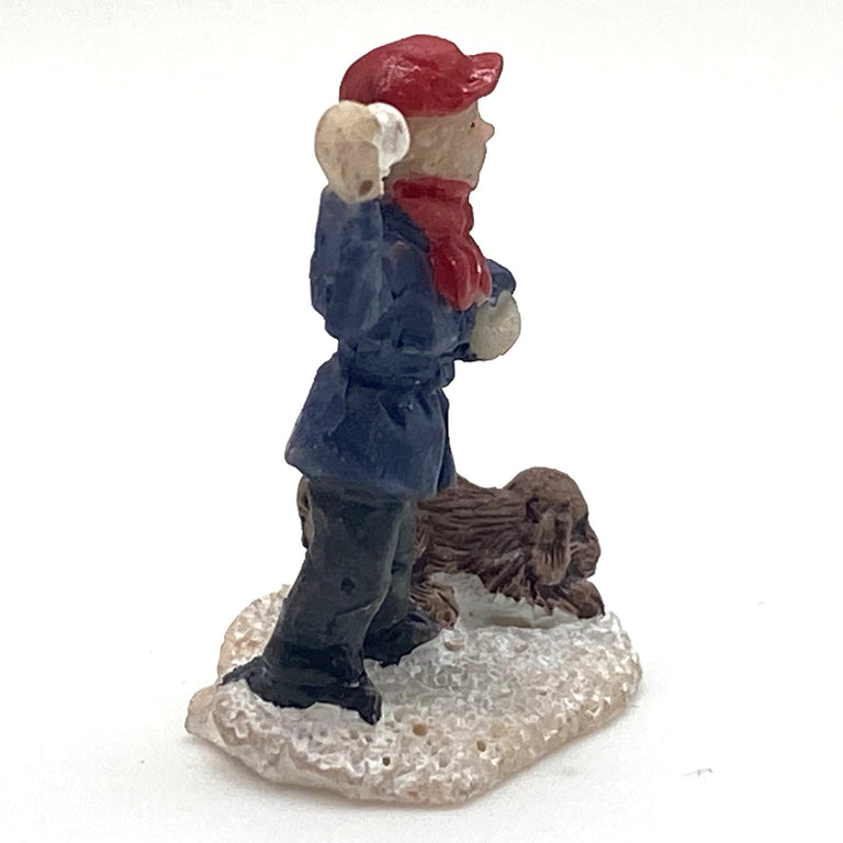Innenmodell „Junge mit Hund“ - 25 x 28 mm - Schneekugelhaus