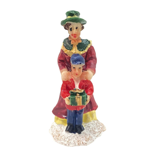 Innenmodell „Mutter mit Kind und Geschenk“ - 23 x 43 mm - Schneekugelhaus
