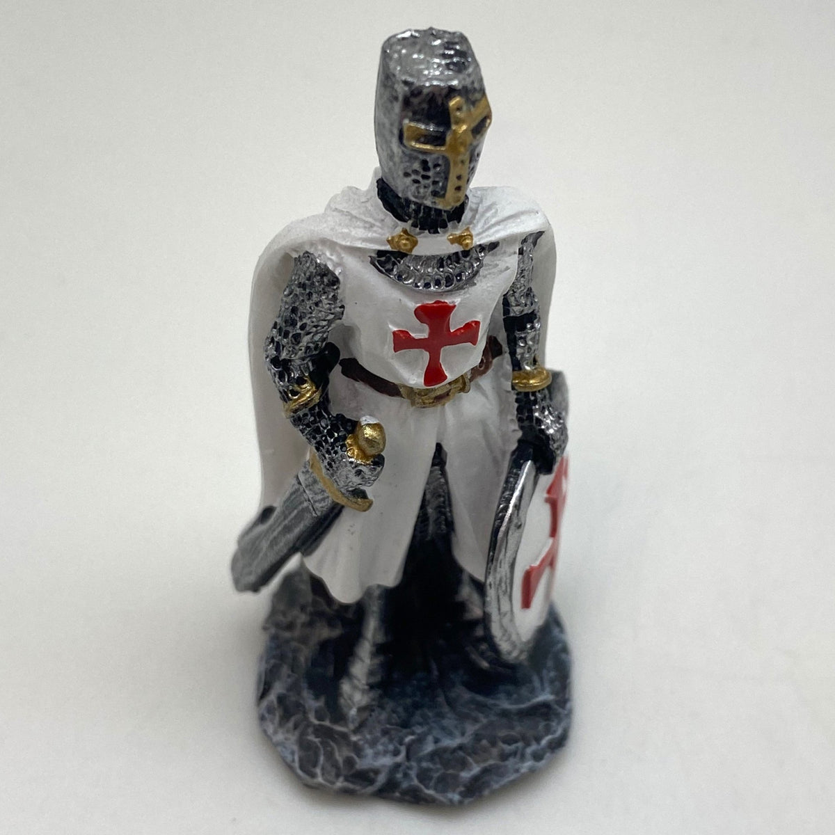 Innenmodell "Ritter Silber mit Schwert & Schild" - 32 x 77 mm - Schneekugelhaus