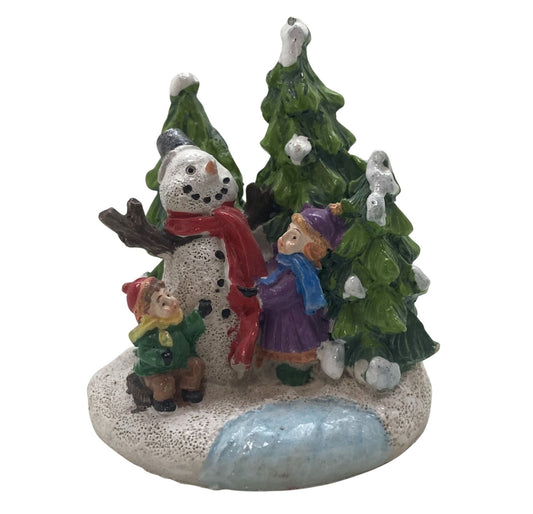 Innenmodell "Schneemann mit Kindern 2" - 60 x 65 mm - Schneekugelhaus