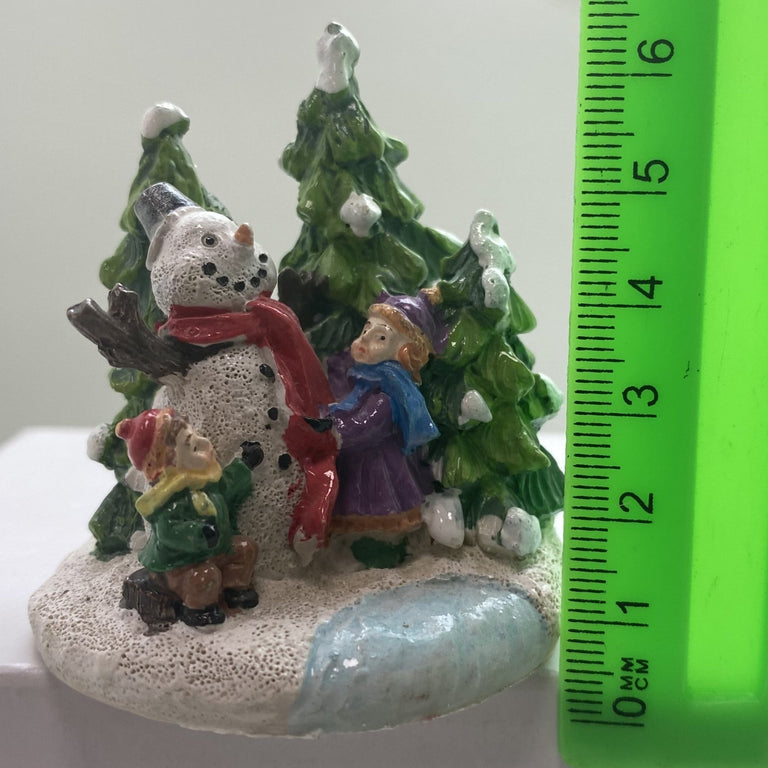 Innenmodell "Schneemann mit Kindern 2" - 60 x 65 mm - Schneekugelhaus