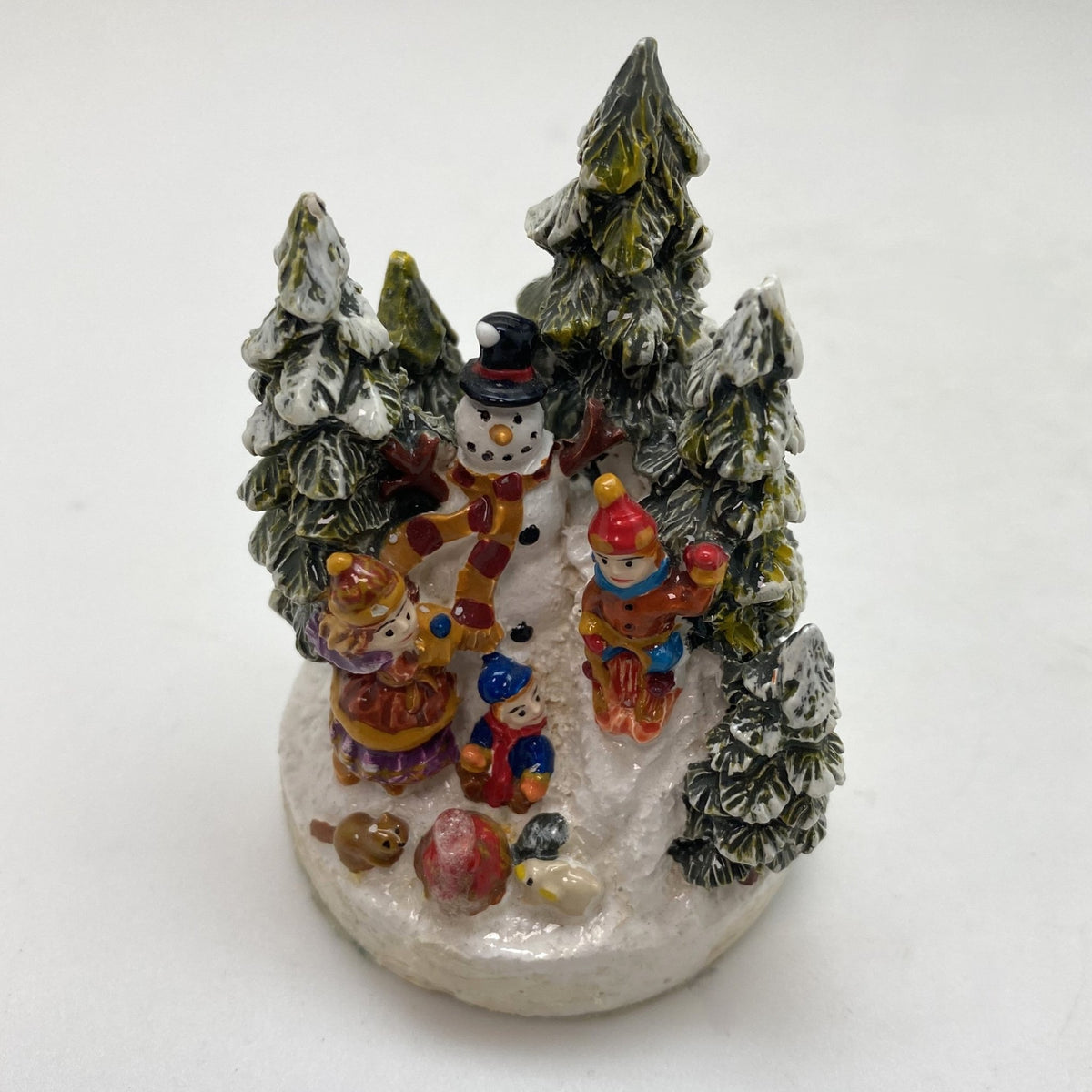 Innenmodell "Schneemann mit Kindern und Tieren" - 55 x 75 mm - Schneekugelhaus