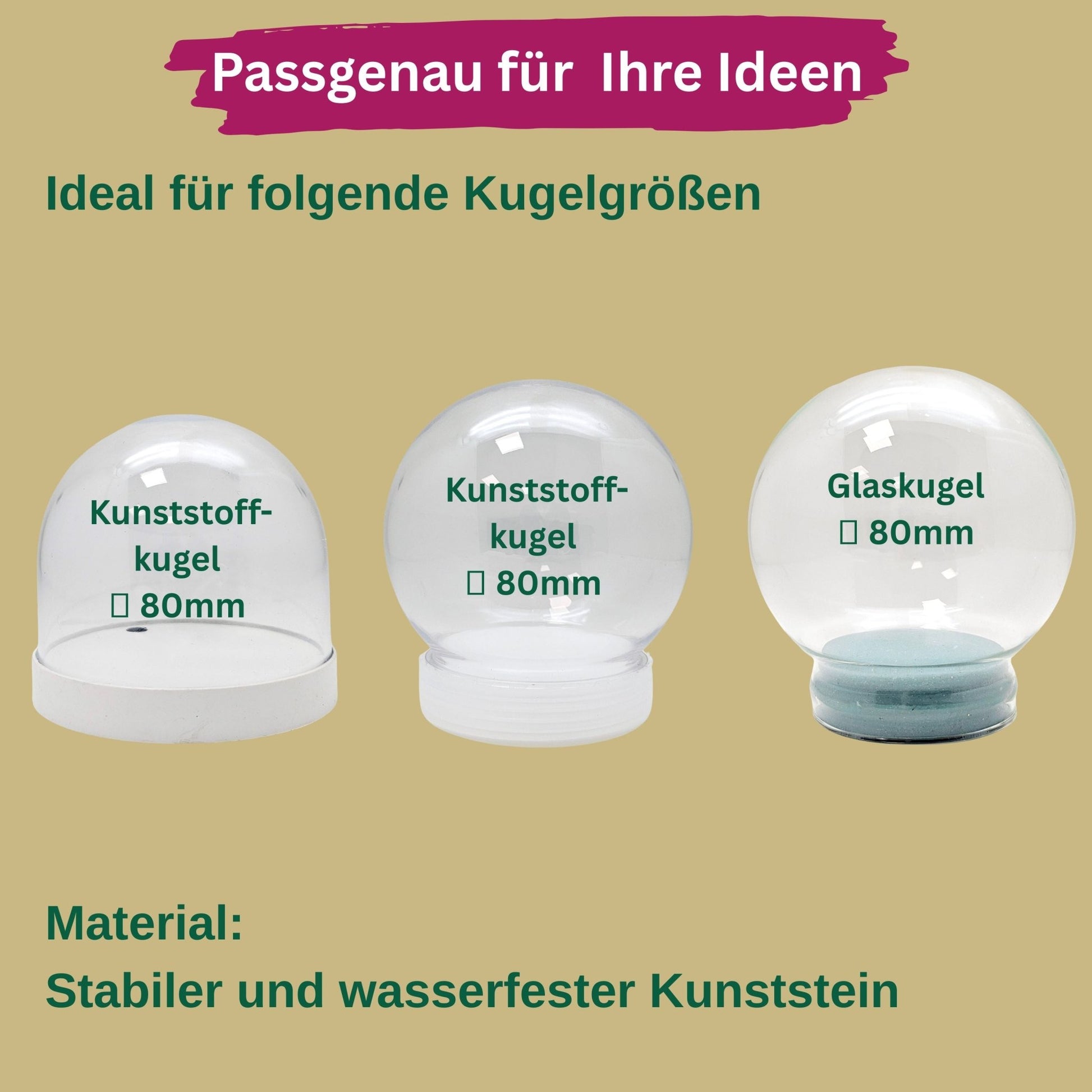 Innenmodell "Schornsteinfeger mit Hufeisen" - 30 x 47 mm - Schneekugelhaus