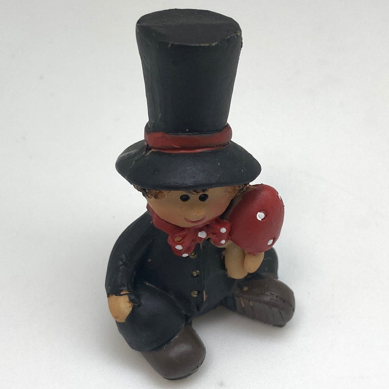 Innenmodell "Schornsteinfeger mit Pilz" - 30 x 47 mm - Schneekugelhaus