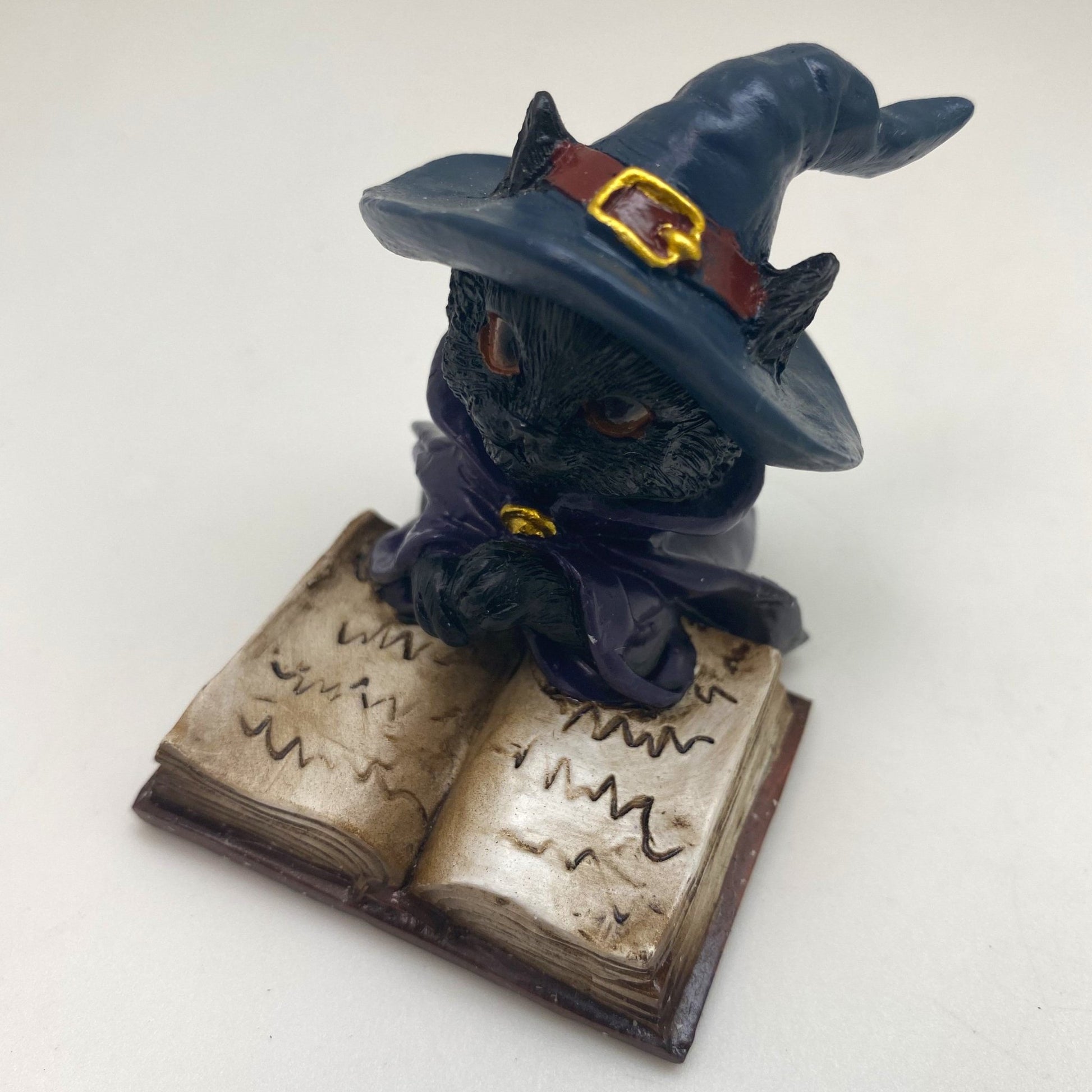 Innenmodell "Schwarze Katze mit blauen Hut" - 50 x 70 mm - Schneekugelhaus
