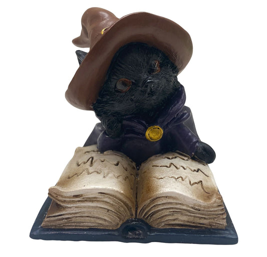 Innenmodell "Schwarze Katze mit braunen Hut" - 50 x 70 mm - Schneekugelhaus