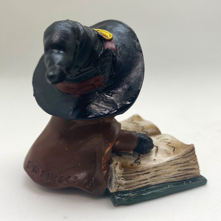 Innenmodell "Schwarze Katze mit grünen Buch" - 50 x 70 mm - Schneekugelhaus