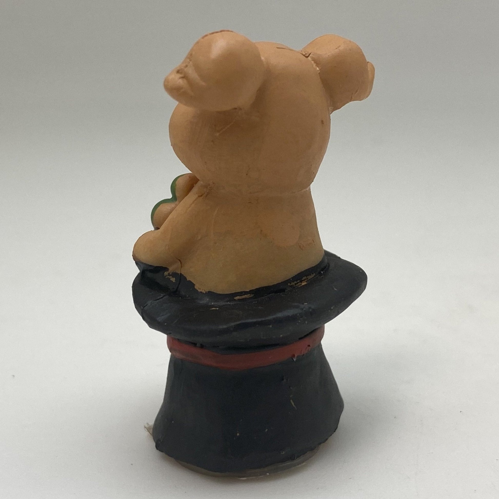 Innenmodell "Schwein mit Kleeblatt" - 30 x 47 mm - Schneekugelhaus