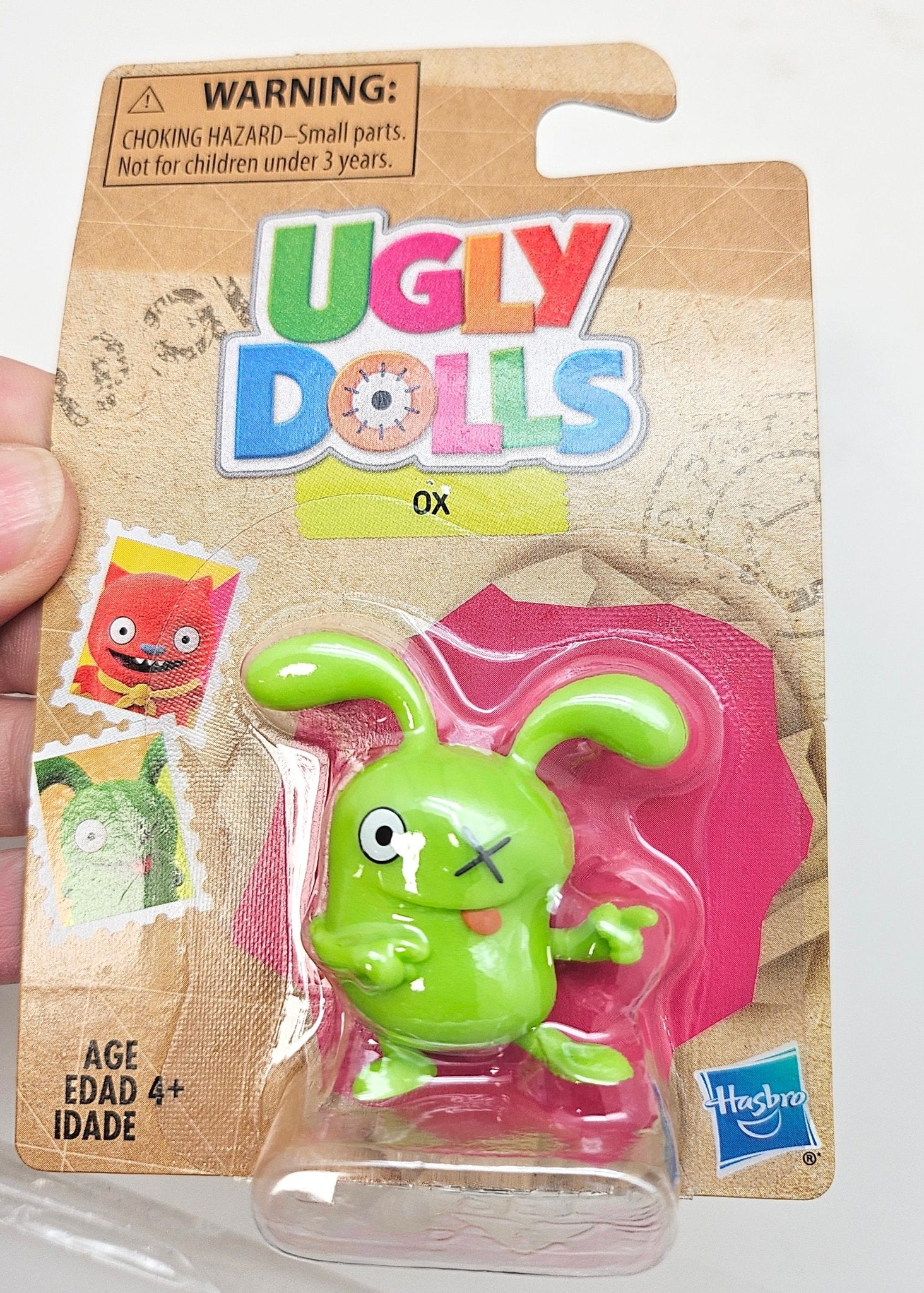 Innenmodell „UglyDolls von Hasbro" - Ox - grün - 38 x 40 mm - Schneekugelhaus