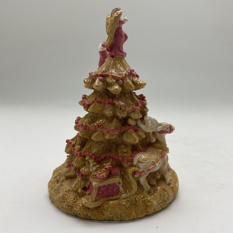 Innenmodell "Weihnachtsmann Christbaum rot gold" - 64 x 85 mm - Schneekugelhaus