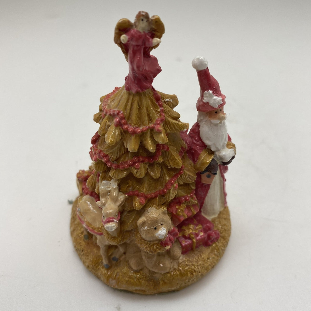 Innenmodell "Weihnachtsmann Christbaum rot gold" - 64 x 85 mm - Schneekugelhaus
