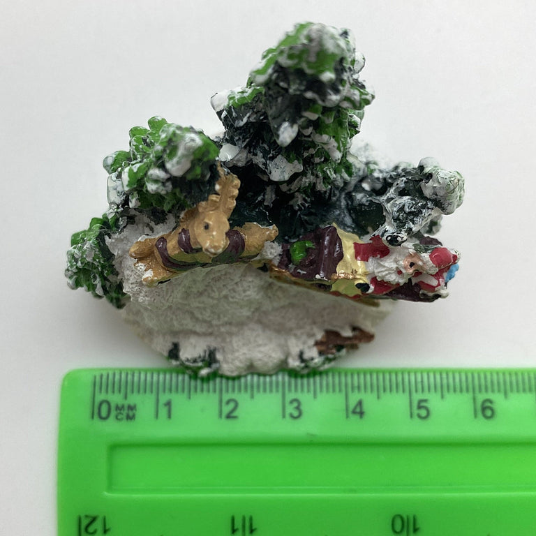 Innenmodell "Weihnachtsmann im Schlitten" - 55 x 57 mm - Schneekugelhaus