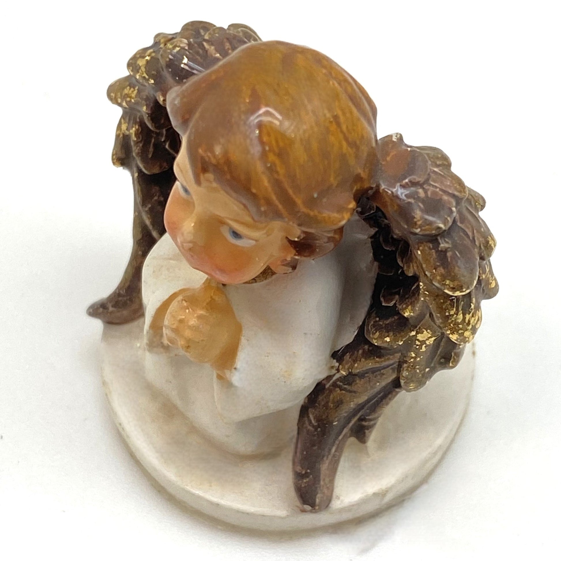 Innenmodell "Weißer Engel betend" - 40 x 33 mm - Schneekugelhaus