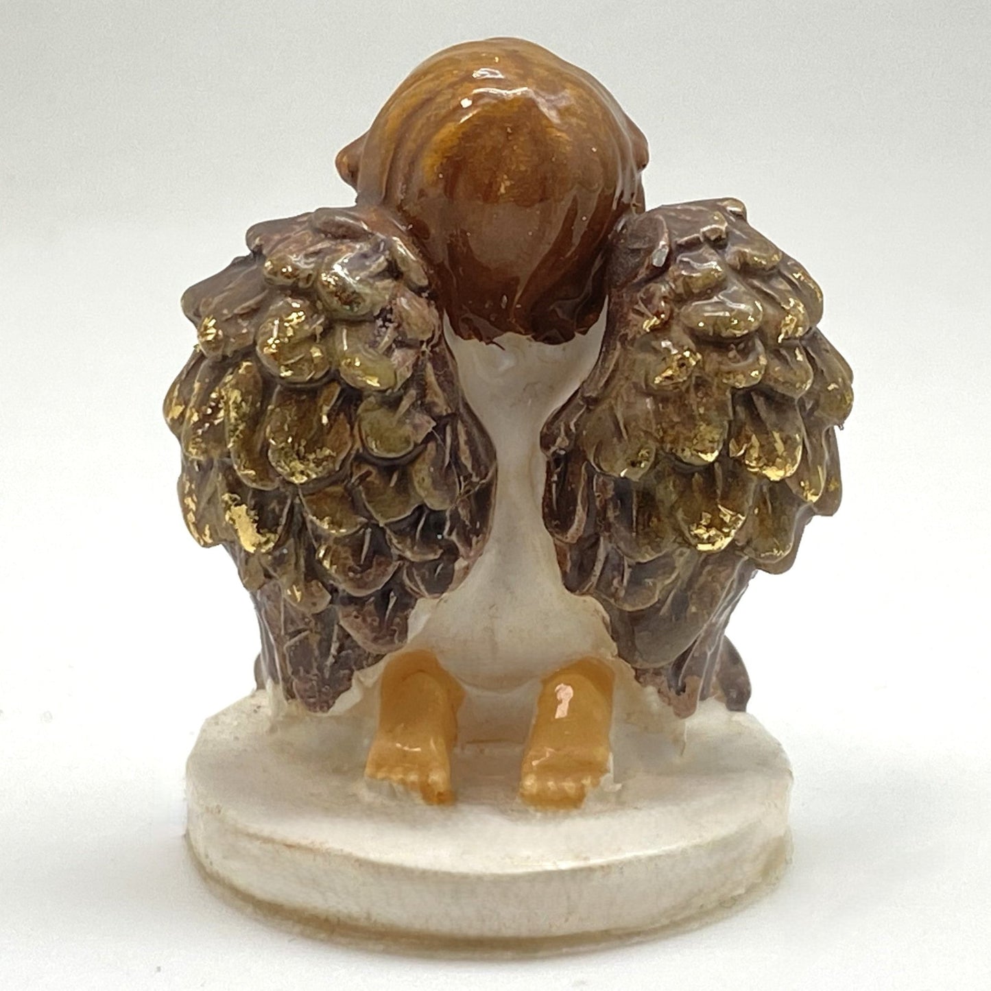 Innenmodell "Weißer Engel betend" - 40 x 33 mm - Schneekugelhaus
