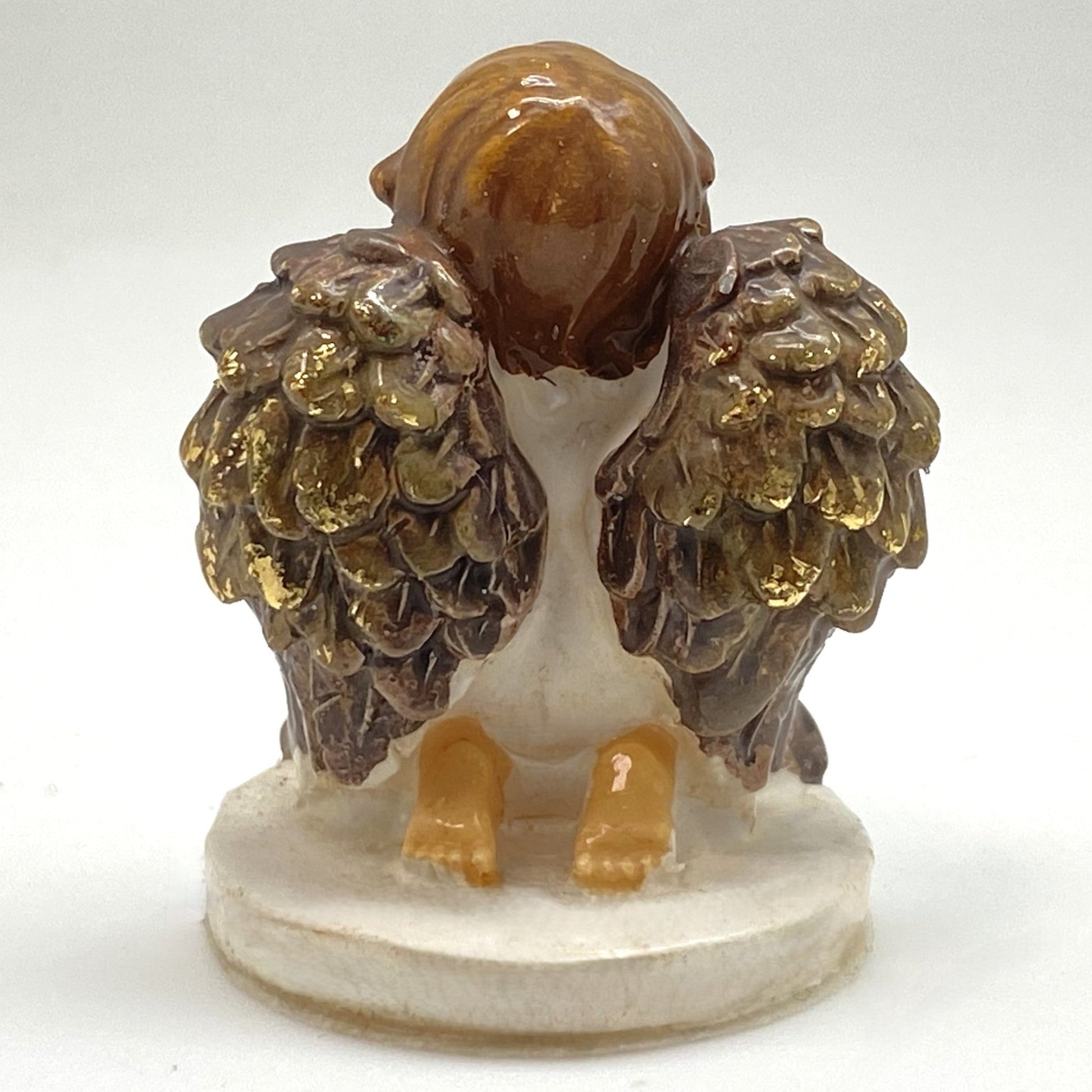 Innenmodell "Weißer Engel betend" - 40 x 33 mm - Schneekugelhaus