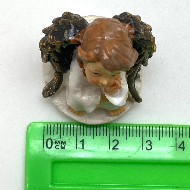 Innenmodell "Weißer Engel stützend" - 40 x 33 mm - Schneekugelhaus